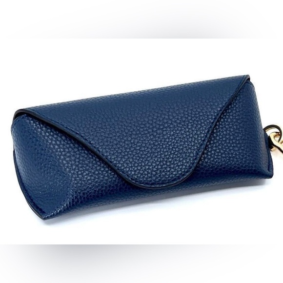 Loewe Women's Navy Sunglasses with Gold Accent (NWT) - Picture 9 of 9